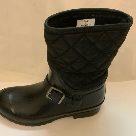 Sperry Top-Sider Women's Walker Fog Rain Duck Boot - Black - Size 7 STS98313 - Picture 2 of 9
